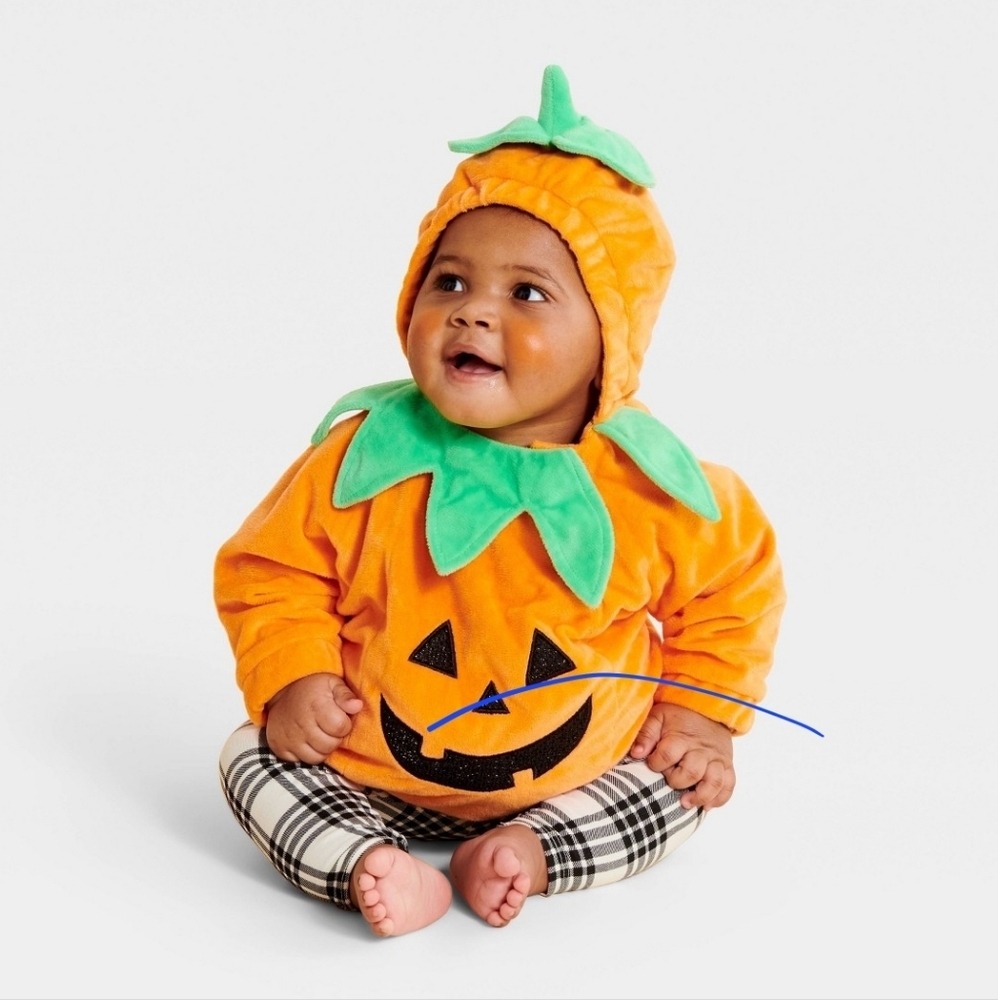 Hyde And Eek Infant Pumpkin Pullover & Hoodie Halloween Costume Choose Size